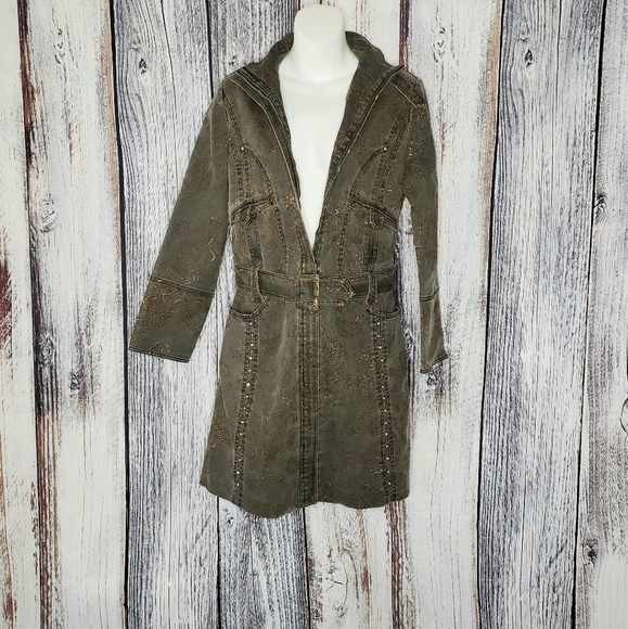 Seta Max Distressed Boling Embellished Jacket - Picture 2 of 16